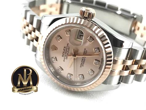 rolex rosa e acciaio|Rolex Lady.